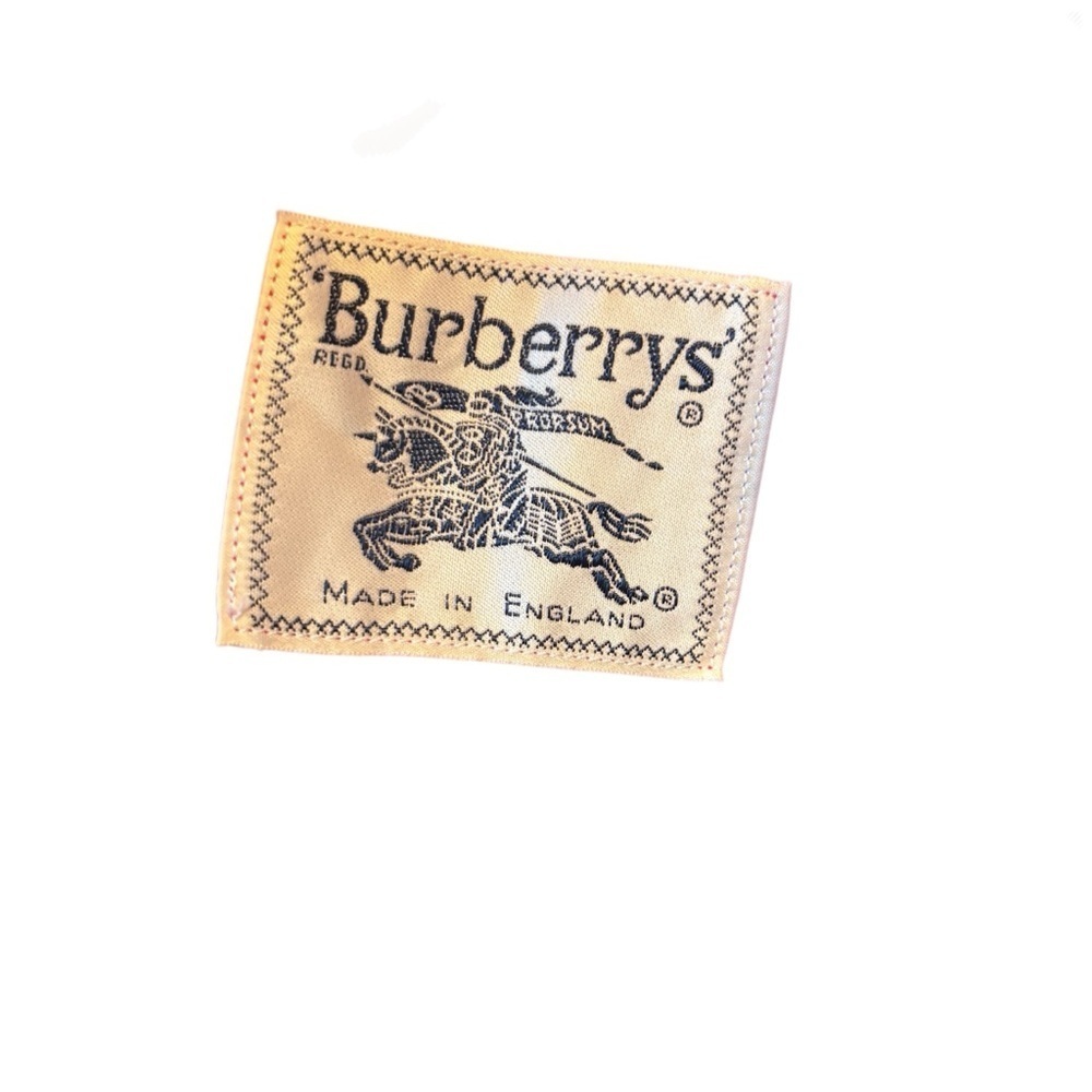 Authentic Burberry Vintage Red Wool Blazer Gold Button Designer Jacket - Picture 9 of 14